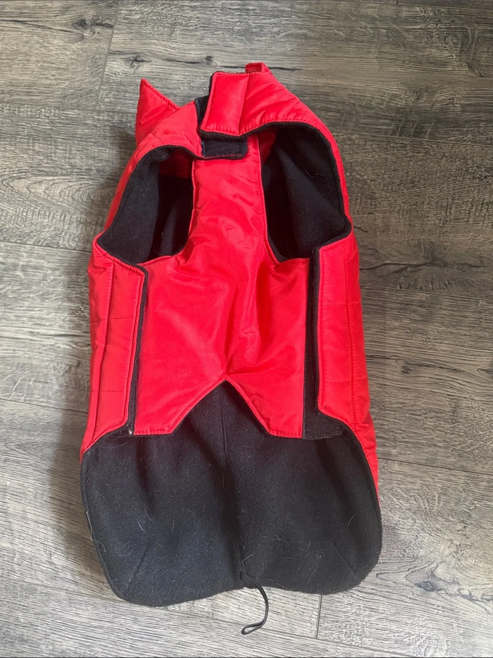 Red Quilted Puffer Dog Coat